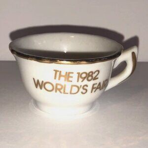 Vintage 1982 World's Fair Expo Knoxville TN Souvenir Tiny Miniature Tea Cup